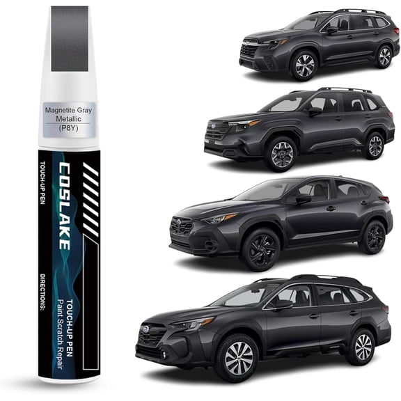 JJEAN-Car Touch Up Paint(Magnetite Gray Metallic(P8Y)) for SUBARU, Car Paint Scratch Repair Kit, Quick & Easy Solution to Repair, 2 in 1 Scratch Remover Pen with Color-Matched