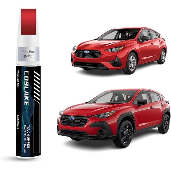 JJEAN-Car Touch Up Paint(Pure Red(M7Y)) for SUBARU, Car Paint Scratch Repair Kit, Quick & Easy Solution to Repair, 2 in 1 Scratch Remover Pen with Color-Matched
