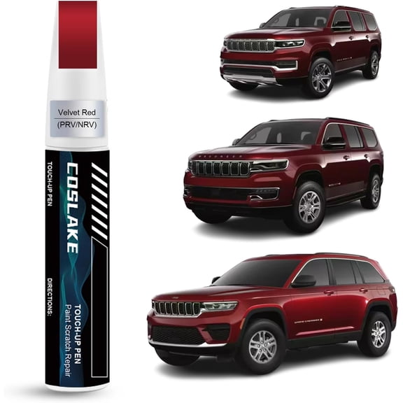 JJEAN-Car Touch Up Paint(Velvet Red(PRV/NRV)) for Jeep, Car Paint Scratch Repair Kit, Quick & Easy Solution to Repair, 2 in 1 Scratch Remover Pen with Color-Matched