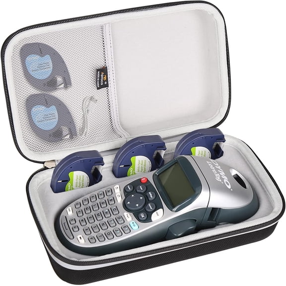 JJEAN-Case Compatible with DYMO LetraTag LT-100H / 100H Plus Handheld Label Maker, Storage Hard Portable Bag for Machine and Tapes (Case Only)