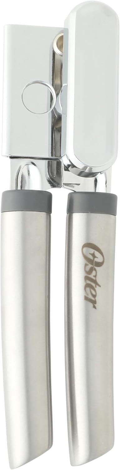JJEAN-Chadswyck 8\u201d Can Opener, Stainless Steel Manual Can Opener with Soft Grip Handles, Smooth Edge Cutting, Dishwasher Safe