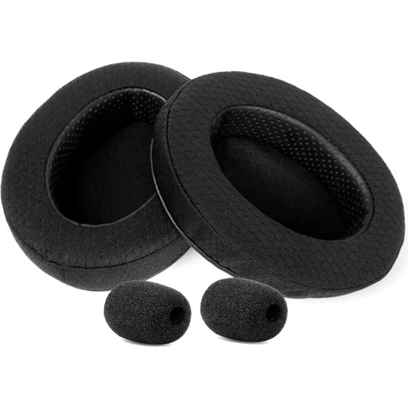 JJEAN-Cloud Stinger Core Wireless Gaming Headset Reinforced Durable Fabric Replacement Earpads Compatible with HyperX Cloud (CloudX) Stinger Core Wireless / 7.1 Gaming headsets Earpads Cushion