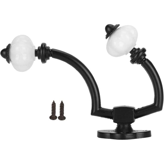 JJEAN-Coat Hook Decorative Wall Wall Hanging Coat Rack Vintage Single Hook European Zinc Alloy Plastic Retro Antique Antique Coat Hook
