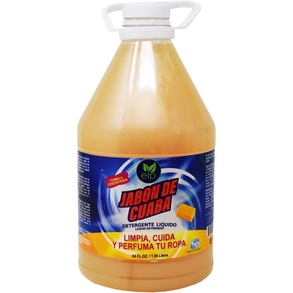 JJEAN-Cuaba Liquid Detergent, Detergente Liquido Lava Ropa JABÓN DE CUABA 1/2gl