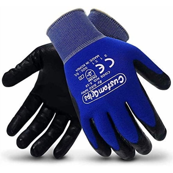JJEAN-Cut Resistant Work Gloves Level 3 Resistance Nitrile Coated,12P