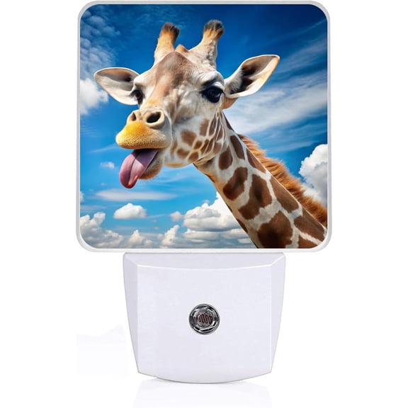 JJEAN-Cute Giraffe Night Light,Night Lights Plug into Wall,Led Lamp for Stairway/Hallway/Bedroom 0.5W Nightlight Sleep Friendly