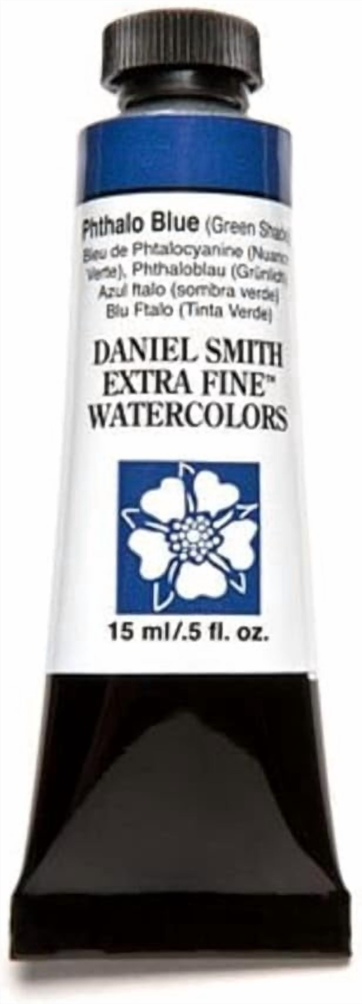 JJEAN-Daniel Smith Extra Fine Watercolor 15ml Paint Tube, Phthalo Blue Green Shade (284600077), 0.5 Fl Oz (Pack of 1)