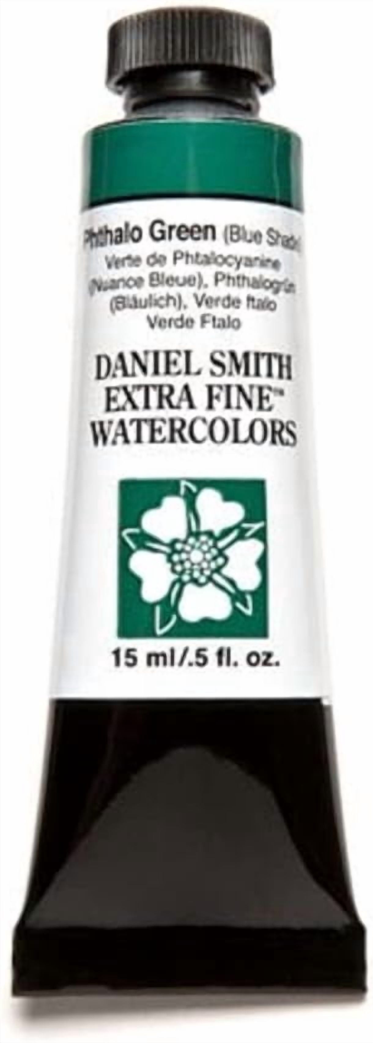 JJEAN-Daniel Smith Extra Fine Watercolor 15ml Paint Tube, Phthalo Green Blue Shade (284600078), 0.5 Fl Oz (Pack of 1)