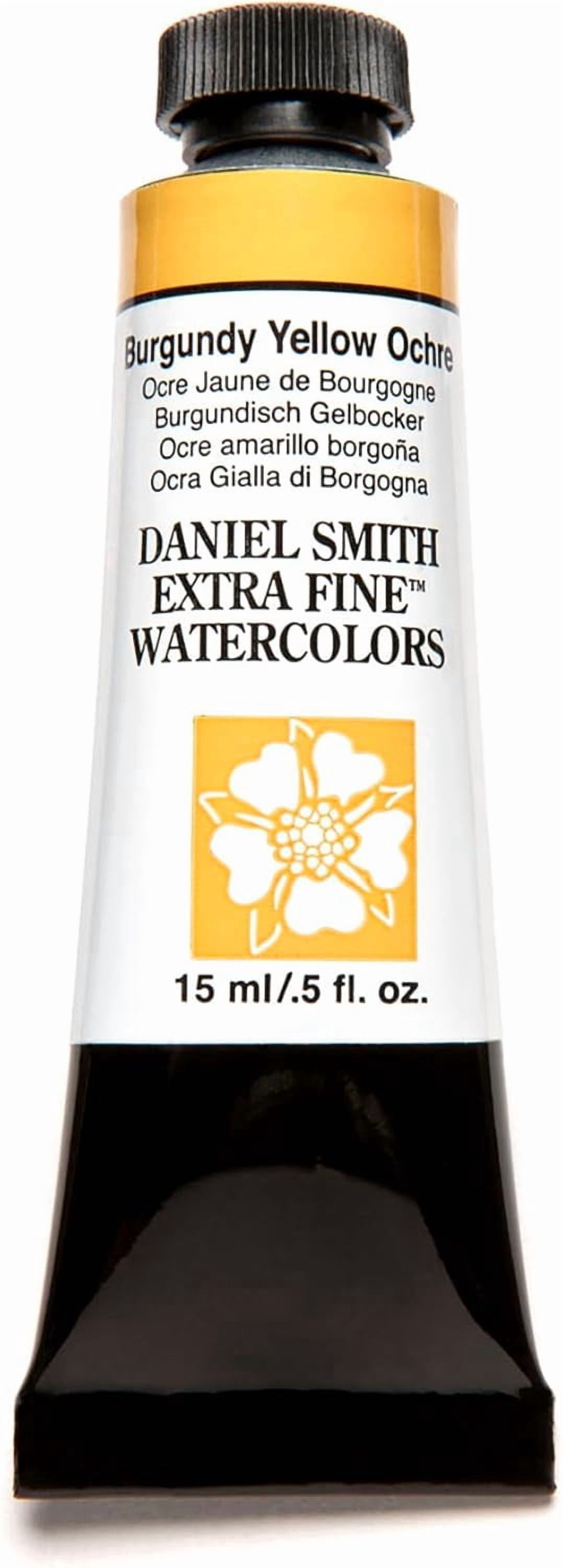 JJEAN-Daniel Smith Extra Fine Watercolor Paint, 15ml Tube, Burgundy Yellow Ochre, 284600147, 0.5 Fl Oz (Pack of 1)