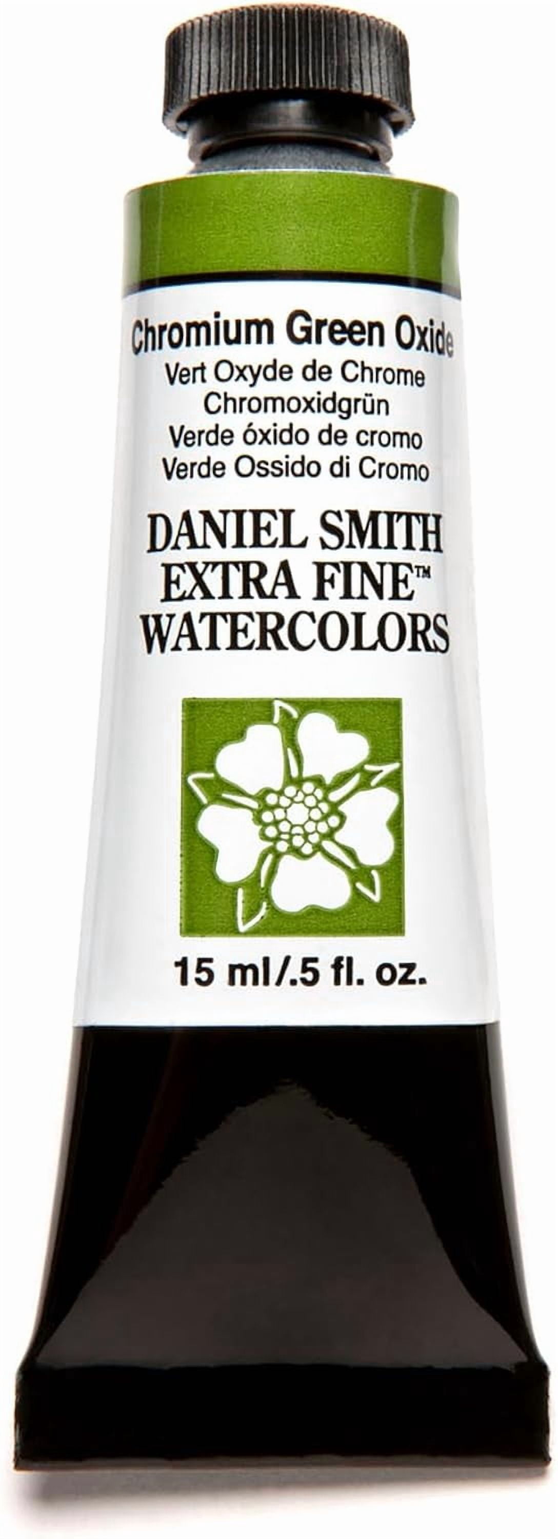JJEAN-Daniel Smith Extra Fine Watercolor Paint, 15ml Tube, Chromium Green Oxide, 284600024, 0.5 Fl Oz (Pack of 1)