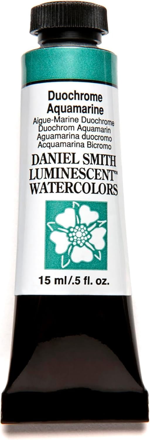 JJEAN-Daniel Smith Extra Fine Watercolor Paint, 15ml Tube, Duochrome Aquamarine, 284640030, 0.5 Fl Oz (Pack of 1)