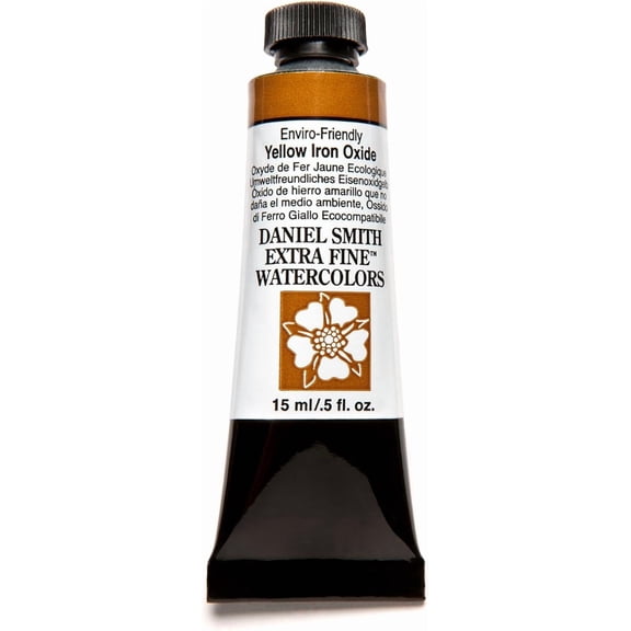 JJEAN-Daniel Smith Extra Fine Watercolor Paint, 15ml Tube, Enviro-Friendly Yellow Iron Oxide, 284600176
