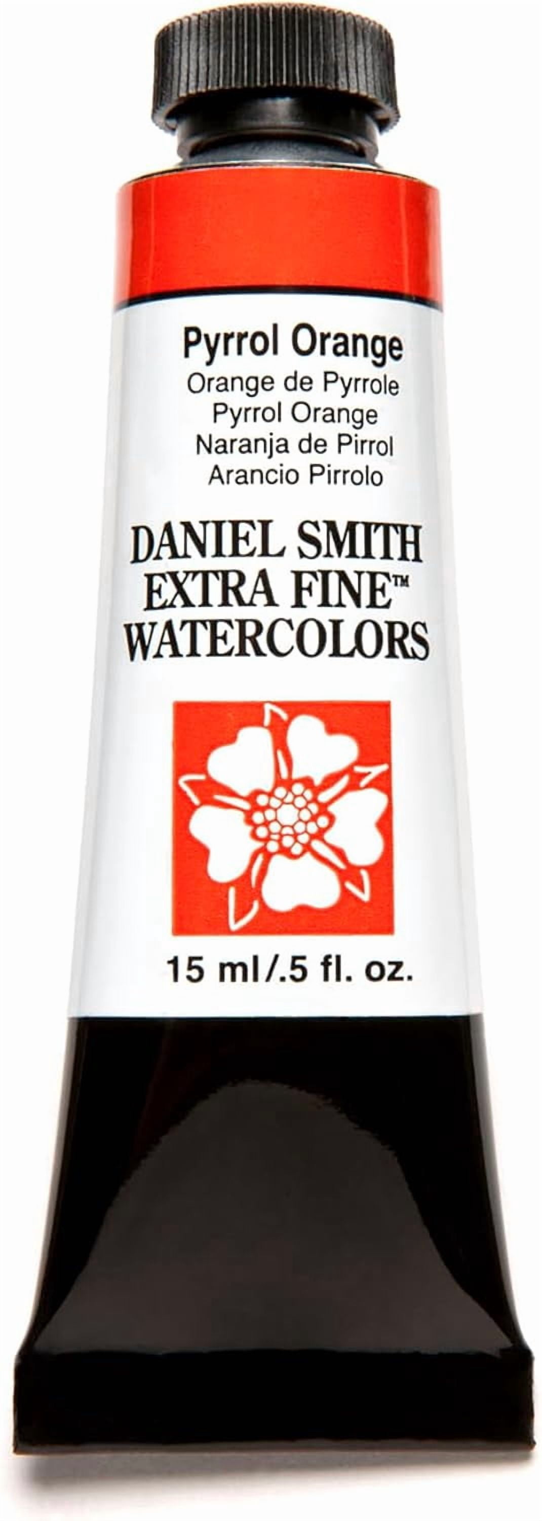 JJEAN-Daniel Smith Extra Fine Watercolor Paint, 15ml Tube, Pyrrol Orange, 284600126, 0.5 Fl Oz (Pack of 1)