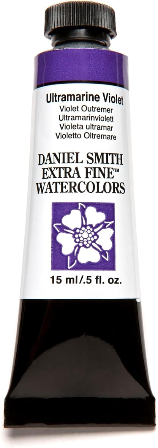 JJEAN-Daniel Smith Extra Fine Watercolor Paint, 15ml Tube, Ultramarine Violet, 284600108, 0.5 Fl Oz (Pack of 1)
