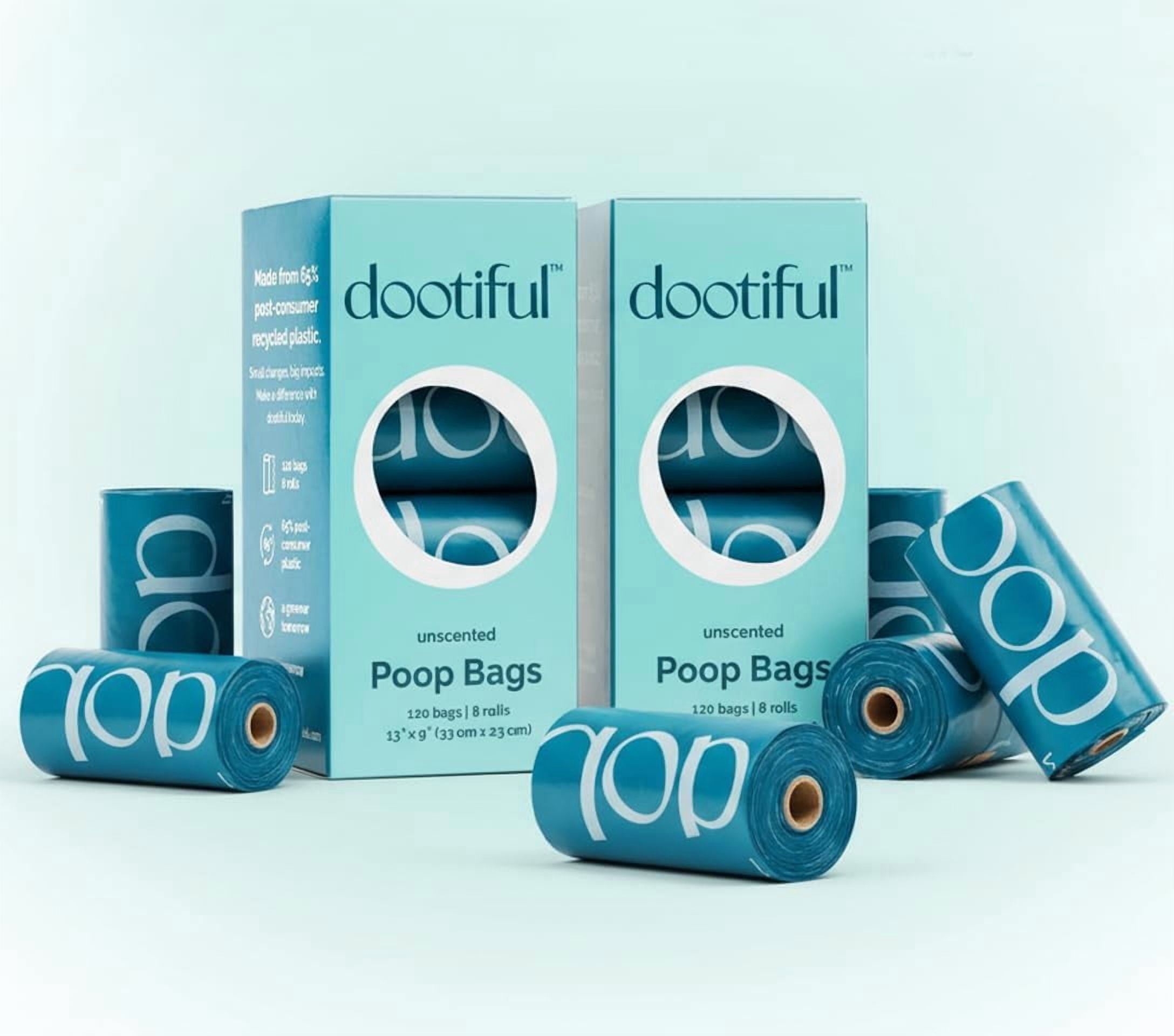 JJEAN-Dog Poop Bags - 240 Unscented Bag, 65% Recycled Materials, Tear Resistant Pet Bags for Poop - 16 Rolls, 100% Leak Proof - Extra Thick, Eco-Friendly Doggie Waste Bags for Hassle-Free Cleanup - O
