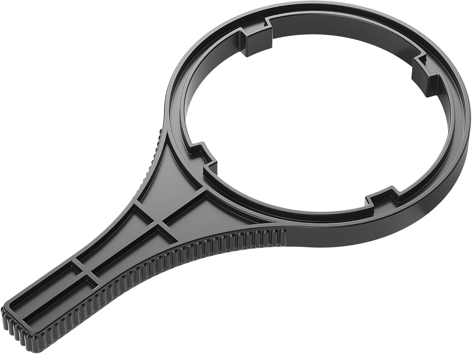 JJEAN-Durable Water Filter Wrench (6.38" Max Inner Diameter) for Big Blue-Style Filter Housings - Anti-Aging Opener Wrench for Whole House Water Filter Systems Using 4.5"x 10" or 4.5"x 20" Cartridges