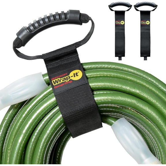 JJEAN-Easy-Carry Straps - 28 (2-Pack) Heavy-Duty Hook and Loop Extension Cord Carrying Strap, Hanger, Keeper, Organizer with Handle for Pool, Boat, RV, Garden Hoses, Cords, and Cables