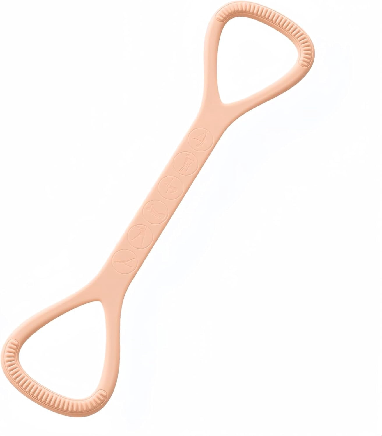 JJEAN-Figure 8 Resistance Band with Handles, Silicone Exercise Bands for Physical Therapy, Arm Shoulder Back Chest Workout, Portable Home Fitness Stretching Equipment for Yoga & Pilates