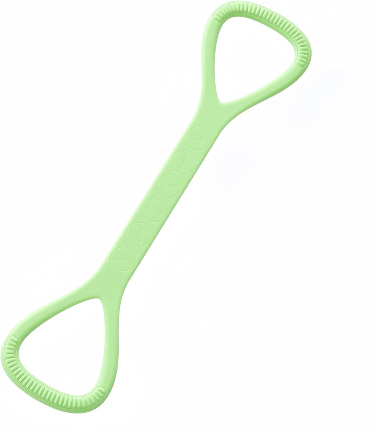 JJEAN-Figure 8 Resistance Band with Handles, Silicone Exercise Bands for Physical Therapy, Arm Shoulder Back Chest Workout, Portable Home Fitness Stretching Equipment for Yoga & Pilates