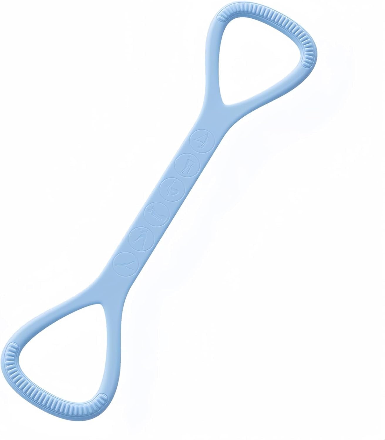 JJEAN-Figure 8 Resistance Band with Handles, Silicone Exercise Bands for Physical Therapy, Arm Shoulder Back Chest Workout, Portable Home Fitness Stretching Equipment for Yoga & Pilates