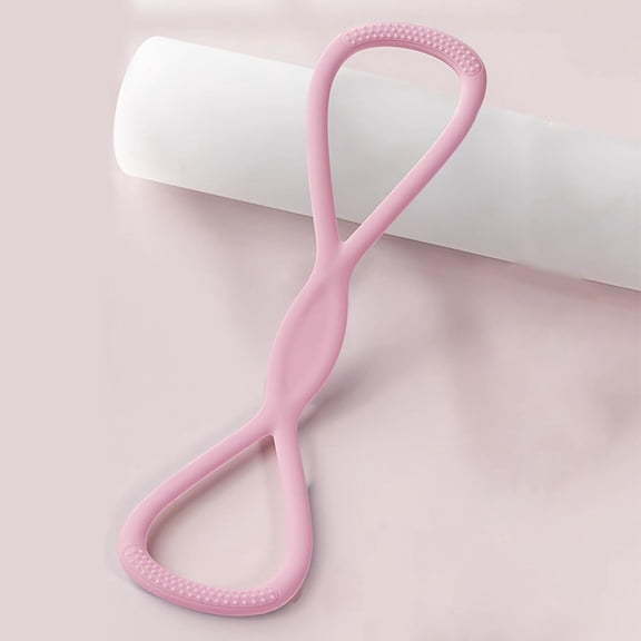 JJEAN-Figure 8 Resistance Bands for Women & Men  15LB Silicone Pull Rope for Shoulder, Back & Arm Workout  Non-Slip Handles, Home Gym, Yoga & Physical Therapy  Toning, Posture Correction