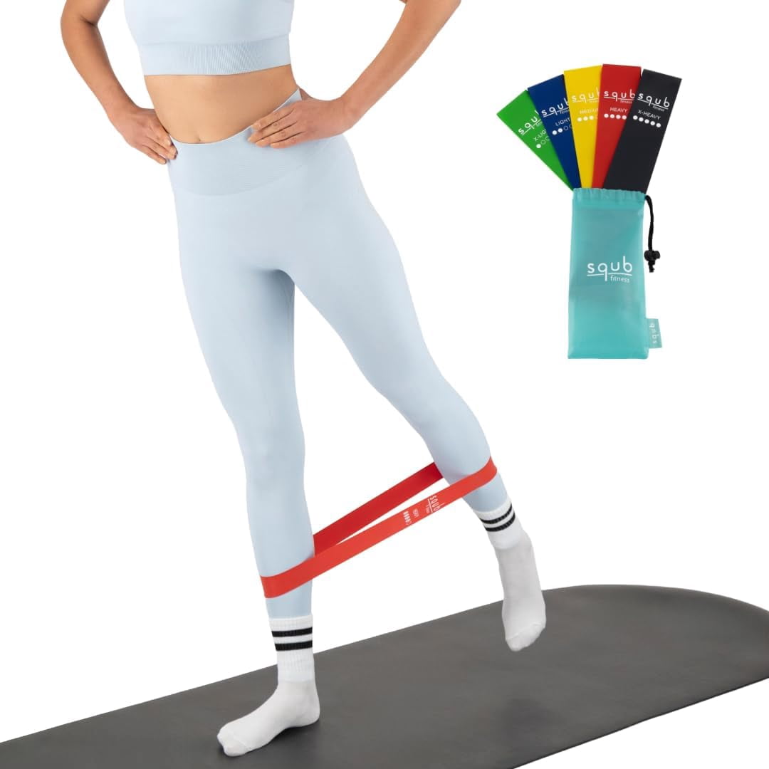 JJEAN-Fitness Resistance Bands Set Stretch Bands for Exercise Bands Resistance for Home Workout Bands, with Handles Bands for Working Out Portable Fitness Bands Resistance Bands for Women Elastic Ban