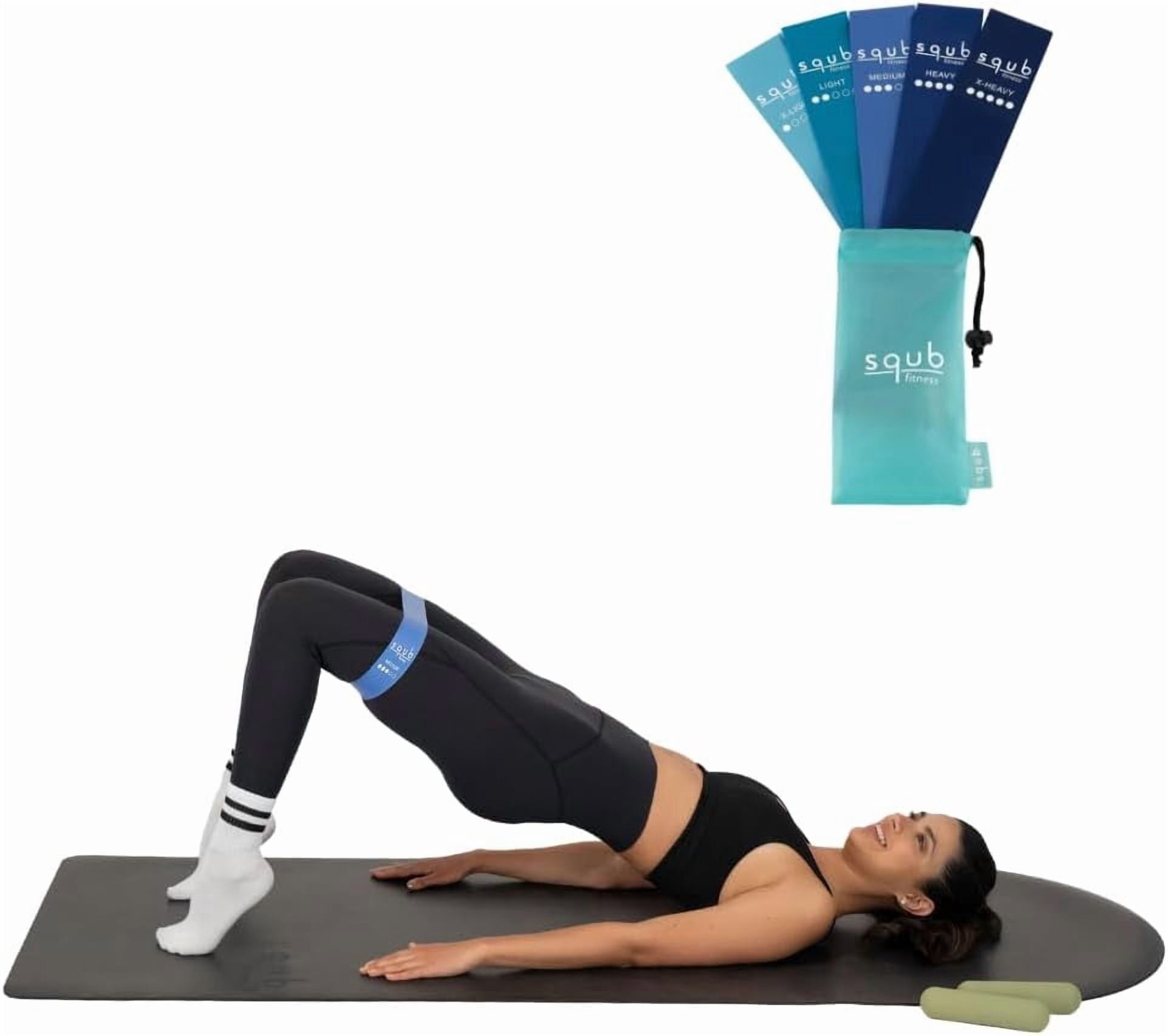 JJEAN-Fitness Resistance Bands Set Stretch Bands for Exercise Bands Resistance for Home Workout Bands, with Handles Bands for Working Out Portable Fitness Bands Resistance Bands for Women Elastic Ban