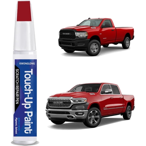 JJEAN-Flame Red PR4/PR4 Touch Up Paint Compatible with RAM 2015-2024 All Models, 2-in-1 Car Paint Scratch Repair Kit, Quick & Easy Solution to Repair