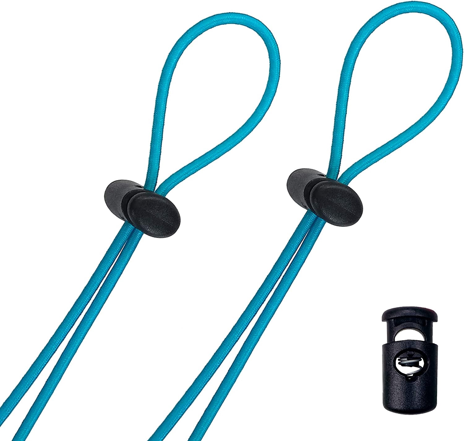 JJEAN-Flow Goggle Strap Kit (2-Pack) - Replacement Bungee Cord Straps for Swim Goggles