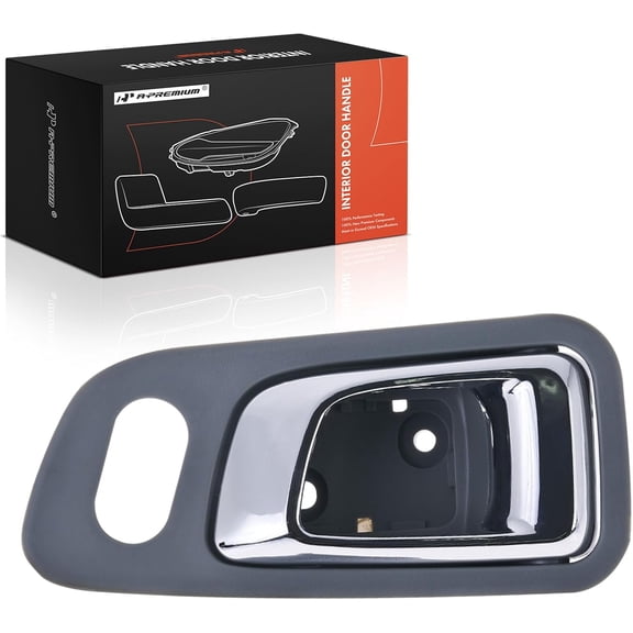 JJEAN-Front Right Passenger Side Interior Door Handle Compatible with Honda Pilot 2003-2008, Green Housing with Chrome Lever, Replace# 72125-S9V-A01ZA