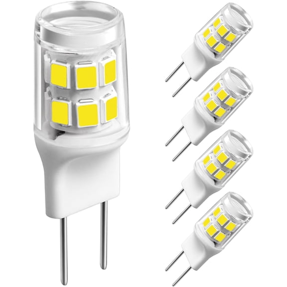 JJEAN-G8 Led Bulb, 20-25W Halogen Equivalent 3W T4 Bulb, Daylight White 6000K, 120V Puck Light Bulbs for Under Cabinet Light, Under Counter Kitchen Lighting,5-Pack