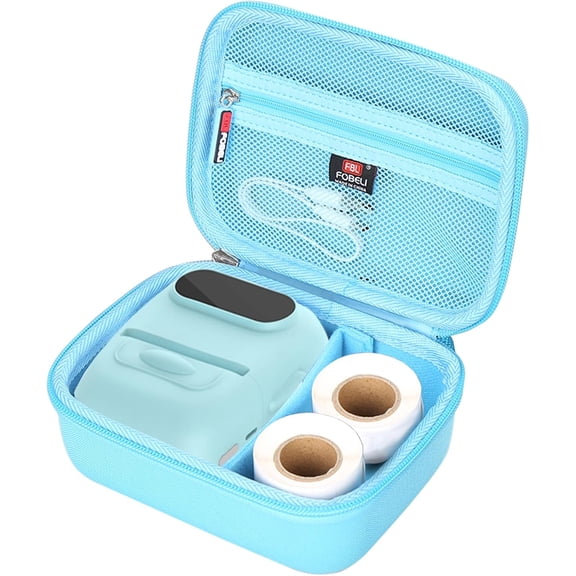 JJEAN-Hard Case for MARKLIFE P50 / Phomemo M110 Label Maker Machine with Tape Barcode Label Printer (Blue, Case Only)