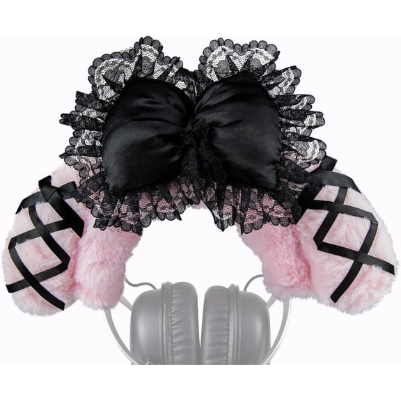 JJEAN-Headband Cover Protector for HyperX Cloud 1/2/2 Core/3/3S/Alpha/Alpha S/Core/CloudX Gaming Headsets, Decorative Headstrap Part - Pink