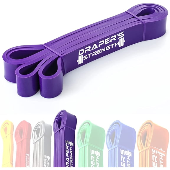 JJEAN-Heavy Duty Resistance Stretch Loop Bands for Powerlifting Workout Exercise and Assisted Pull Ups
