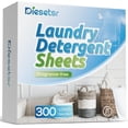 thumbnail image 1 of JJEAN-Laundry Detergent Sheets 300 Loads Laundry Sheet ECO-friendly Travel Plastic-Free Washing Detergent Soap Sheets,Fragrance-Free, 1 of 4