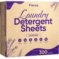 thumbnail image 1 of JJEAN-Lavender Laundry Detergent Sheets Travel Eco-friendly 300 Loads Clothes Washing Detergent Sheets Plastic-Free Washer Strips Liquidless Laundry Strips Tablet, 1 of 4