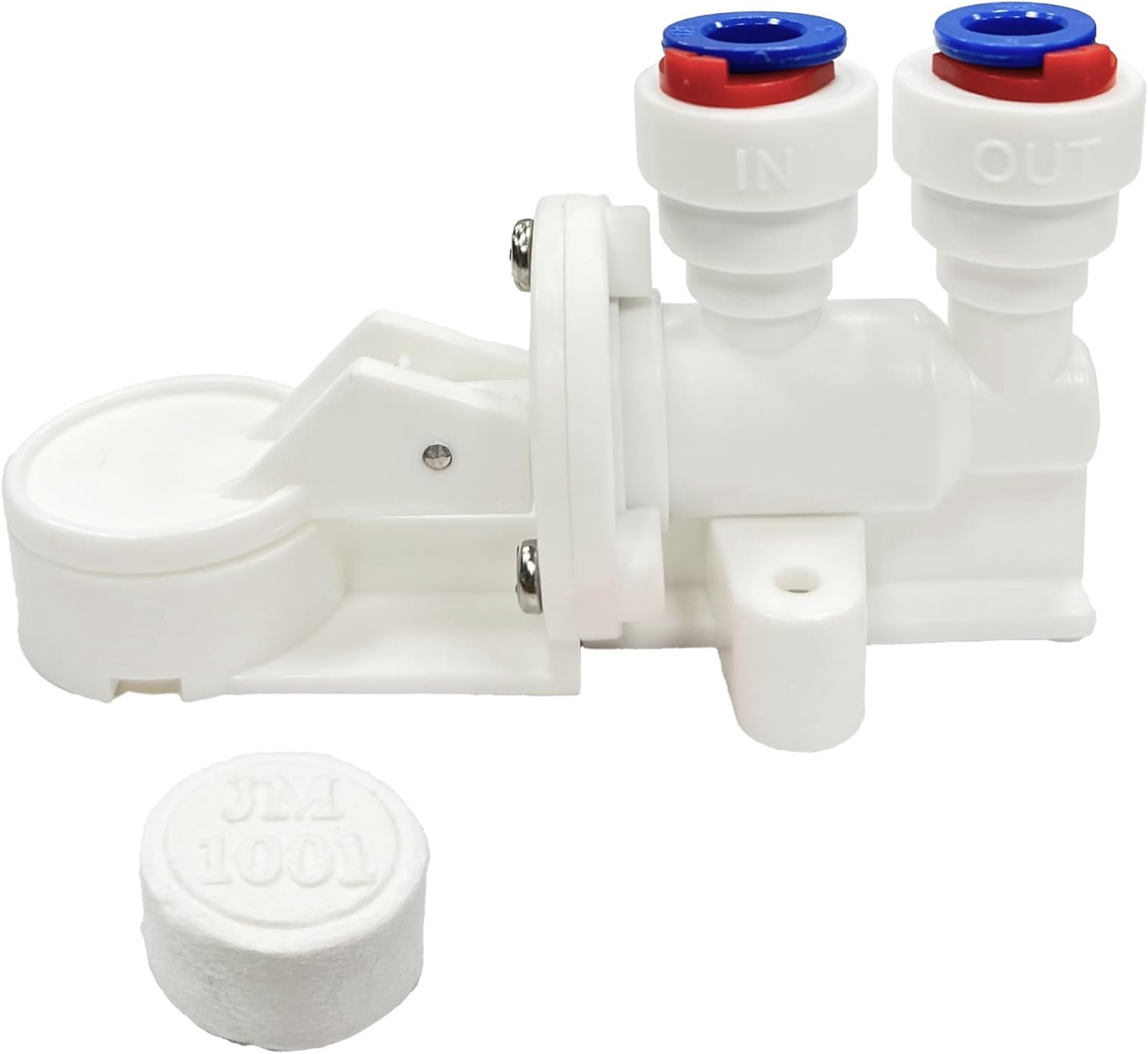 JJEAN-Leak Detector Automatic Shut-Off Valve – Stop Water Supply When Water Leaks for RO (Reverse Osmosis) and Under Sink Water Filtration System (Leak Detector Shut Off Valve 20 MM Pad)