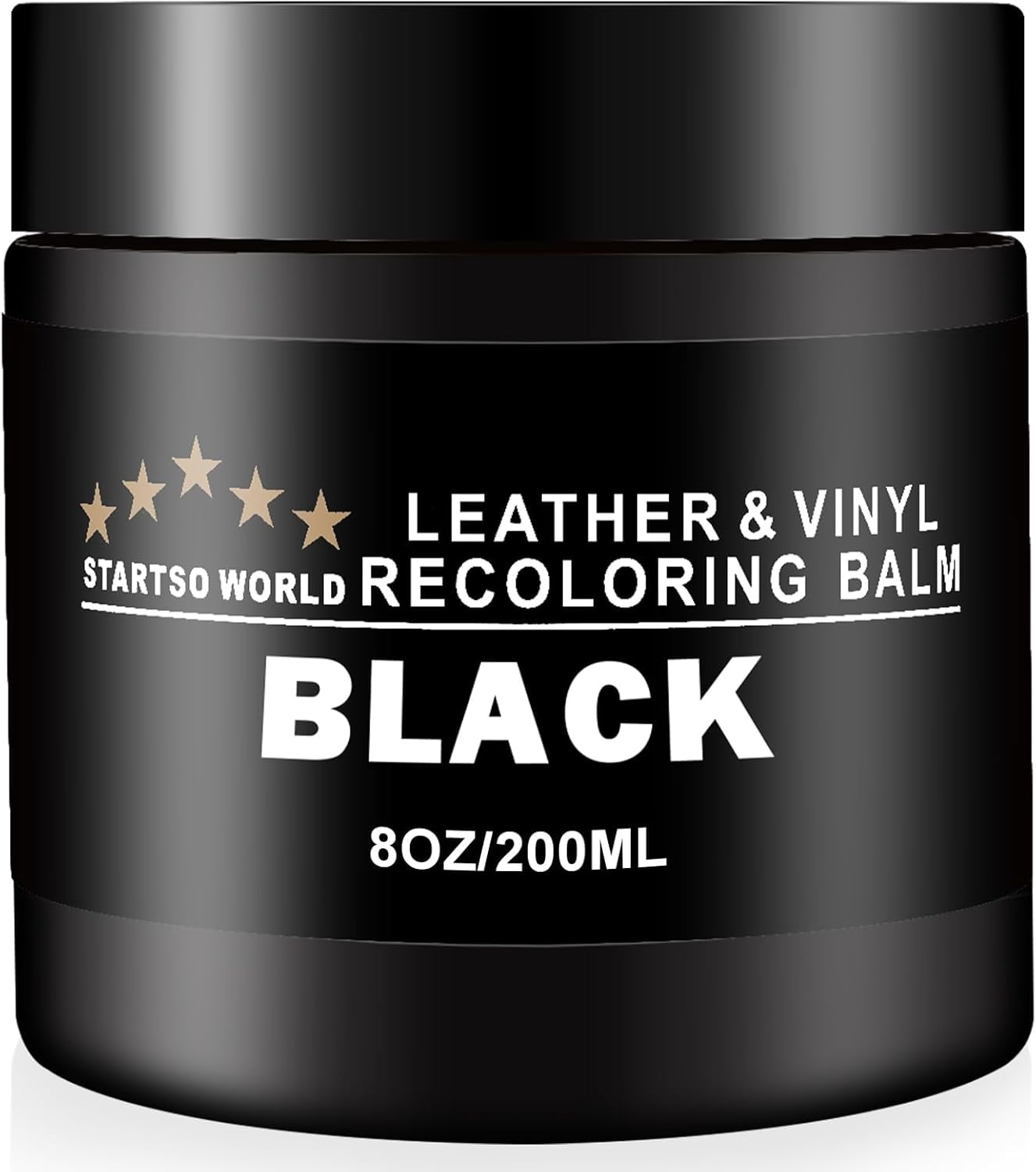 JJEAN-Leather Recoloring Balm, Black Leather Repair Kit for Furniture, Leather Dye, Leather Color Restorer for Couches, Leather Couch Paint | Repair, Restore Faded & Scratched Leather
