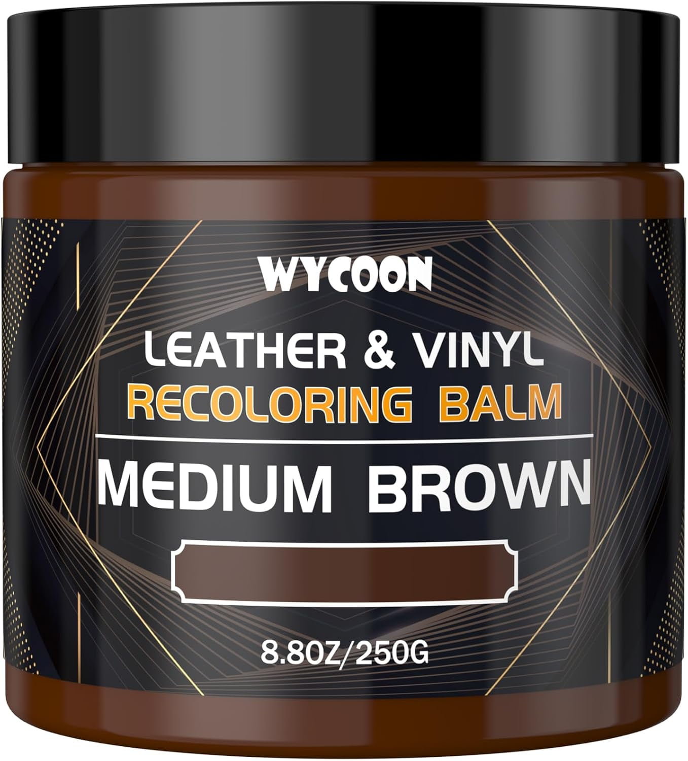 JJEAN-Leather Recoloring Balm & Color Restorer | Medium Brown Leather Dye, Paint & Repair Kit for Furniture, Couches, Car Seats, Shoes | Restore Faded & Scratched Surfaces