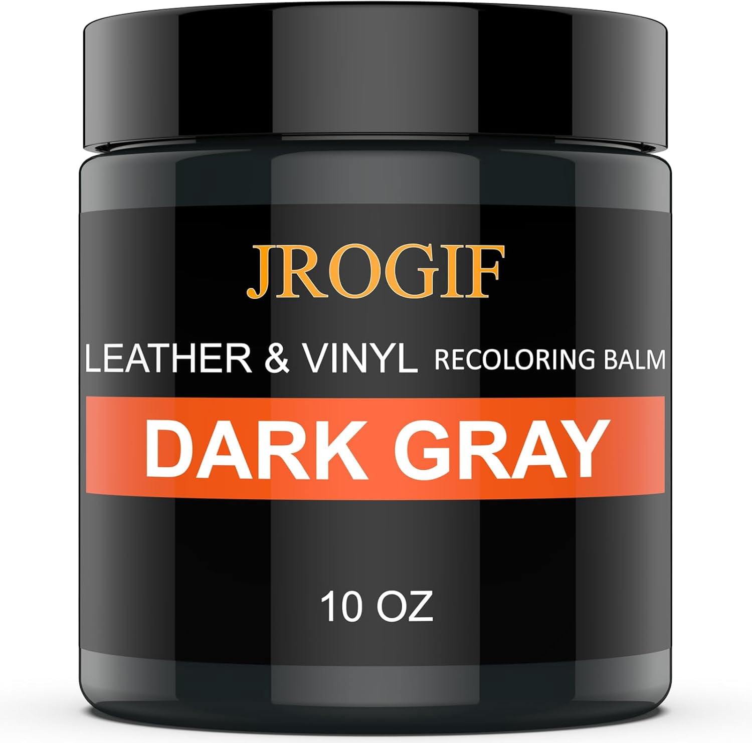 JJEAN-Leather Recoloring Balm, Leather Repair Kit for Furniture, Leather Dye Color Restorer for Couches, Leather Scratch Remover, Leather Paint for Furniture, Leather Couch Paint Repair (10 OZ DARK G