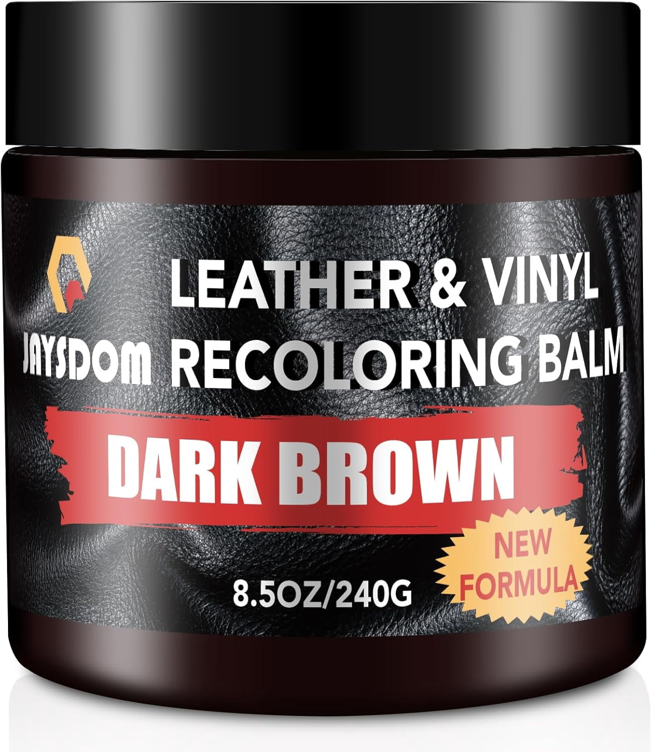 JJEAN-Leather Recoloring Balm, Leather Repair Kit, Leather Dye, Leather Color Restorer, Leather Scratch Remover, Leather Couch Paint, Repair, Leather Scratch Repair, Leather Restorer(Dark Brown)