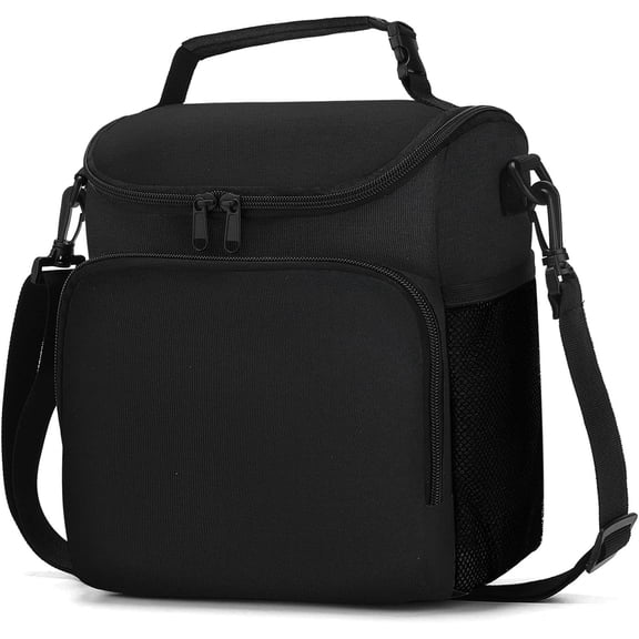 JJEAN-Lunch Box for Men,Insulated Lunch Bag Women with Adjustable Shoulder Strap, Cooler Bag with Drinks Holder for Adult Work Picnic Beach Workout