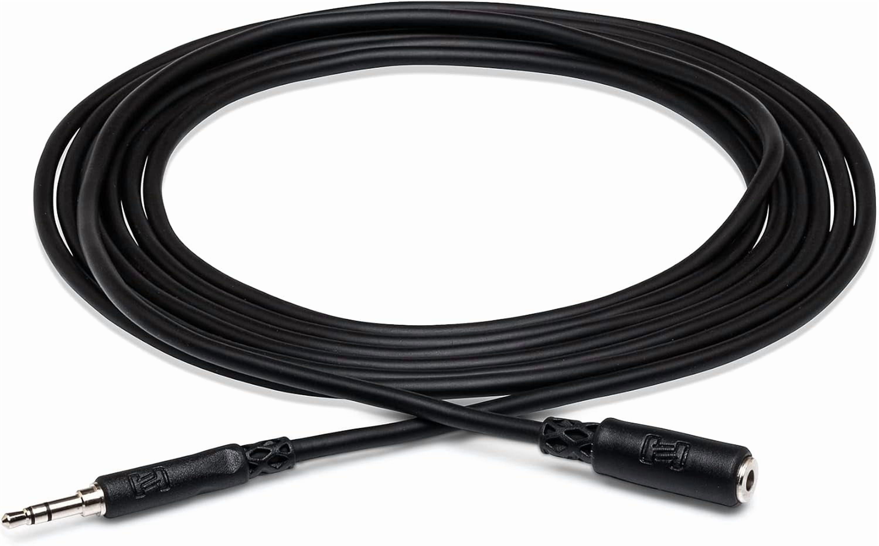 JJEAN-MHE-125 3.5 mm TRS to 3.5 mm TRS Headphone Extension Cable, 5 Feet