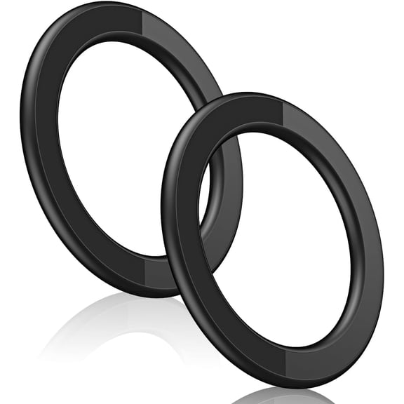JJEAN-Magnetic Ring Holder for iPhone 14 13 12 Magnet Wall Mobile Phone Holder Magnetic Car Phone Stand for magsafe case (Black 1 pcs)
