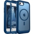 thumbnail image 1 of JJEAN-Magnetic for iPhone SE Case 3rd/2rd,iPhone 8/7 Case, [Compatible with MagSafe][Military Grade Drop Protection][Heavy Duty Protection][Non-Slip] 2-Layer Bumper Phone Case 4.7''-Deep Blue, 1 of 4