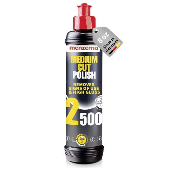 JJEAN-Medium Cut Polish 2500" I Abrasive Polishing Compound for Medium Scratches and Signs of Use I Buffing and Polishing Compound for Scratch Repair & a Glossy Finish I Silicone Free I 8 fl oz.