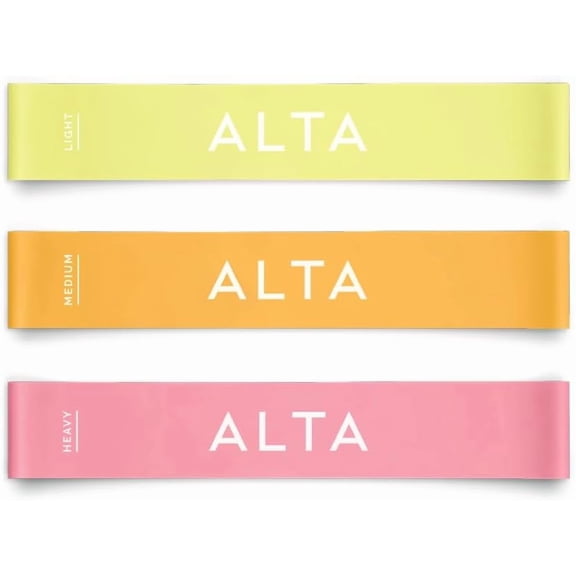 JJEAN-Mini Loop Bands for Exercise - Premium Durable Latex - Small Resistance Bands for Women, Booty Bands for Working Out, Leg Stretch Loops for Physical Therapy, Pilates Exercise Mini Bands Set