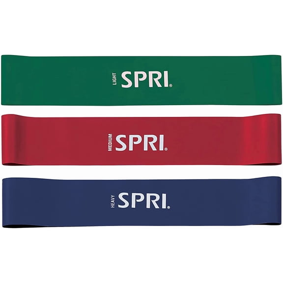 JJEAN-Mini Loop Bands Kit, Set of 3 - Light, Medium, Heavy Resistance Bands for Lower Body Workouts, Toning Muscles, and Exercise