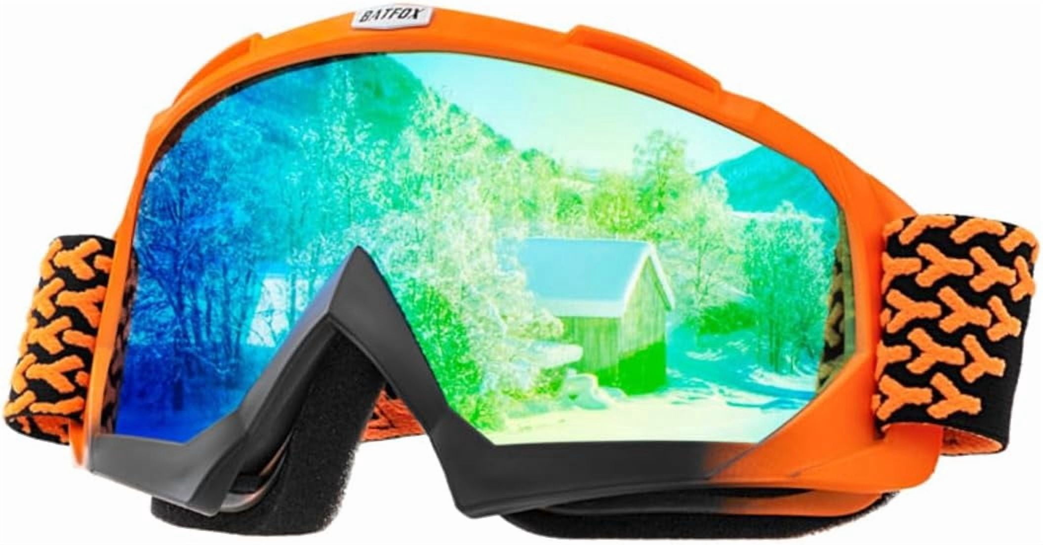 JJEAN-OTG Ski Snow Goggles, UV Protection Anti Fog Snowboard Goggles for Men Women Youth
