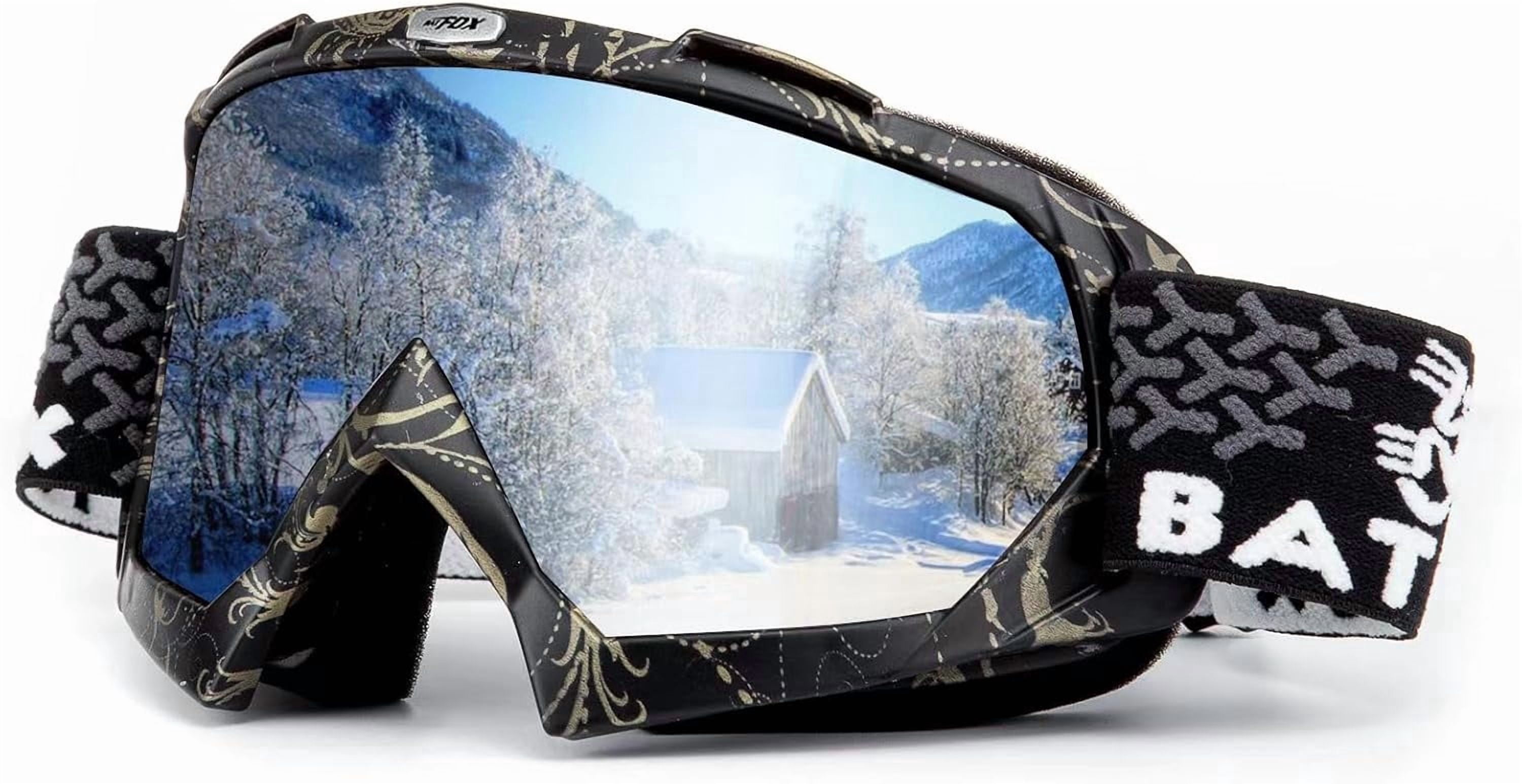 JJEAN-OTG Ski Snow Goggles, UV Protection Anti Fog Snowboard Goggles for Men Women Youth